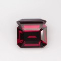 Natural Rhodolite garnet pair 8.27 Carats Purplish Red Emerald Cut 10x8 mm Loose Gemstone - Image 2