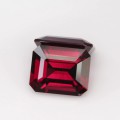 Natural Rhodolite garnet pair 8.27 Carats Purplish Red Emerald Cut 10x8 mm Loose Gemstone - Image 1