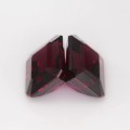 Natural Rhodolite garnet pair 8.27 Carats Purplish Red Emerald Cut 10x8 mm Loose Gemstone - Image 4