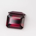 Natural Rhodolite garnet pair 8.27 Carats Purplish Red Emerald Cut 10x8 mm Loose Gemstone - Image 5