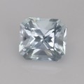 Natural Aquamarine 2.08 Carats Very Light Ice Blue Emerald Cut 8x7 mm Loose Gemstone - Image 2