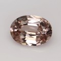 Natural Zircon 3.30 Carats Champagne Oval 10x7 mm Loose Gemstone - Image 1
