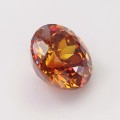 Natural Sphalerite 6.89 Carats Sunset Orange Round 11x7 mm Loose Gemstone - Image 4