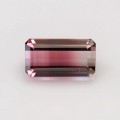 Natural Tourmaline 5.23 Carats Pink to Champagne Emerald Cut 13x7 mm Loose Gemstone - Image 7