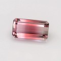Natural Tourmaline 5.23 Carats Pink to Champagne Emerald Cut 13x7 mm Loose Gemstone - Image 2