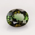 Natural Tourmaline 3.06 Carats Honey Green Oval 10x8 mm Loose Gemstone - Image 1
