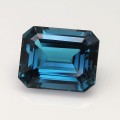 Natural Topaz 33.70 Carats London Blue Emerald 20x16 mm Loose Gemstone - Image 1