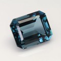Natural Topaz 33.70 Carats London Blue Emerald 20x16 mm Loose Gemstone - Image 6