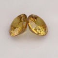 Natural Sphene pair 1.26 Carats Golden Yellow With Orange Flashes Round 5x3 mm Loose Gemstone - Image 4
