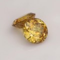 Natural Sphene pair 1.26 Carats Golden Yellow With Orange Flashes Round 5x3 mm Loose Gemstone - Image 5