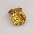 Natural Sphene pair 1.26 Carats Golden Yellow With Orange Flashes Round 5x3 mm Loose Gemstone - Image 6