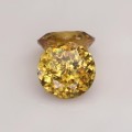 Natural Sphene pair 1.26 Carats Golden Yellow With Orange Flashes Round 5x3 mm Loose Gemstone - Image 1