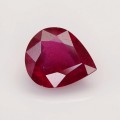 Natural Ruby 5.99 Carats Pinkish Red Pear 13x11 mm Loose Gemstone - Image 1