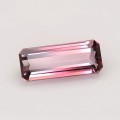 Natural Tourmaline 3.84 Carats Pink to Baby Pink Emerald Cut 14x6 mm Loose Gemstone - Image 2
