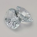 Natural Beryl pair 16.30 Carats Half White Oval Checker 16x12 mm Loose Gemstone - Image 3