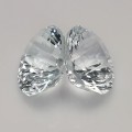 Natural Beryl pair 16.30 Carats Half White Oval Checker 16x12 mm Loose Gemstone - Image 4