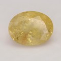 Natural Danburite 15.98 Carats Golden Yellow Oval 18x14 mm Loose Gemstone - Image 1