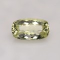 Natural Amblygonite 1.52 Carats Yellowish Green Cushion 10x6 mm Loose Gemstone - Image 1