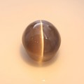 Natural Sillimanite cat's eye 4.98 Carats Honey Brown Oval Cabochon 10x8 mm Loose Gemstone - Image 1