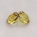 Natural Yellow sapphire pair 1.17 Carats Yellow Round 5x3 mm Loose Gemstone - Image 3