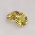 Natural Yellow sapphire pair 1.17 Carats Yellow Round 5x3 mm Loose Gemstone - Image 4