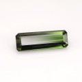 Natural Bi-color tourmaline 5.30 Carats Honey Green to Green Emerald 17x6 mm Loose Gemstone - Image 2