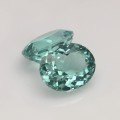 Natural Apatite pair 3.45 Carats Paraiba Blue Green Oval 8x4 mm Loose Gemstone - Image 1