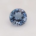 Natural Aquamarine 0.50 Carats Vivid Blue Round 5x3 mm Loose Gemstone - Image 1