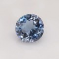 Natural Aquamarine 0.50 Carats Vivid Blue Round 5x3 mm Loose Gemstone - Image 2