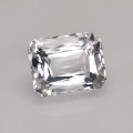 Natural Petalite 5.73 Carats White Emerald Cut 12x10 mm Loose Gemstone - Image 1