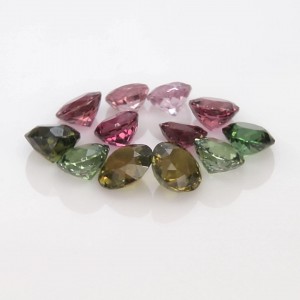 tourmaline earring round set  9.08cts - Mixed Lot tourmaline earring round set  9.08cts - Mixed Lot