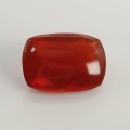 Natural Fire opal 6.07 Carats Fire Orange Cushion Buff Top 16x12 mm Loose Gemstone - Image 1