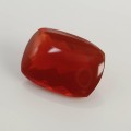 Natural Fire opal 6.07 Carats Fire Orange Cushion Buff Top 16x12 mm Loose Gemstone - Image 2