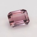 Natural Tourmaline 3.41 Carats Sweet Baby Pink Emerald Cut 9x7 mm Loose Gemstone - Image 1