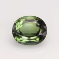 Natural Tourmaline 1.86 Carats Spring Green Oval 8x7 mm Loose Gemstone - Image 1