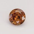 Natural Sphene 1.43 Carats Honey Brown Round 7x4 mm Loose Gemstone - Image 2