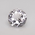Natural Beryl 3.34 Carats White Round 10x6 mm Loose Gemstone - Image 2