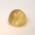 Natural Danburite cats eye 10.59 Carats Yellow Round Cabochon 12x9 mm Loose Gemstone - Image 1
