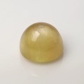 Natural Danburite cats eye 10.59 Carats Yellow Round Cabochon 12x9 mm Loose Gemstone - Image 2