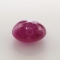 Natural Ruby 2.54 Carats Pinkish Red Oval Cabochon 8x7 mm Loose Gemstone - Image 1