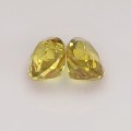 Natural Sapphire Pair 2.58 Carats Golden Yellow Pear 8x5 mm Loose Gemstone - Image 4