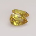 Natural Sapphire Pair 2.58 Carats Golden Yellow Pear 8x5 mm Loose Gemstone - Image 2