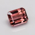 Natural Tourmaline 2.10 Carats Imperial Pink Emerald Cut 8x6 mm Loose Gemstone - Image 1