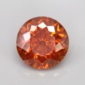 Natural Sphalerite 17.25 Carats Fire Orange Round 15x10 mm Loose Gemstone - Image 1