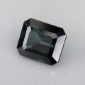 Natural Tourmaline 2.76 Carats Teal Green Emerald Cut 9x7 mm Loose Gemstone - Image 3