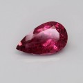 Natural Rubellite 5.28 Carats Neon Purplish Pink Pear 16x10 mm Loose Gemstone - Image 1