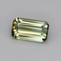 Natural Tourmaline 4.13 Carats Honey Yellow Emerald Cut 12x7 mm Loose Gemstone - Image 1