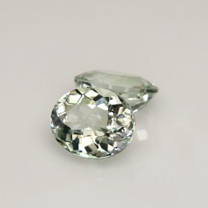 Acrolite Tourmaline Pair  3.78cts - 9x7mm Acrolite Tourmaline Pair  3.78cts - 9x7mm