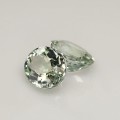 Natural Acrolite Tourmaline Pair 3.78 Carats White Oval 9x7 mm Loose Gemstone - Image 3