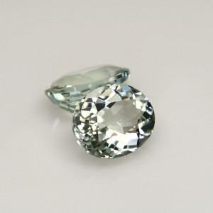 Acrolite Tourmaline Pair  3.78cts - 9x7mm Acrolite Tourmaline Pair  3.78cts - 9x7mm